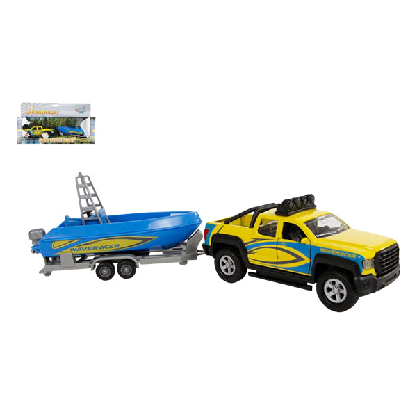 SUV with trailer &amp; boat