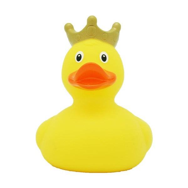 Rubber duck with crown