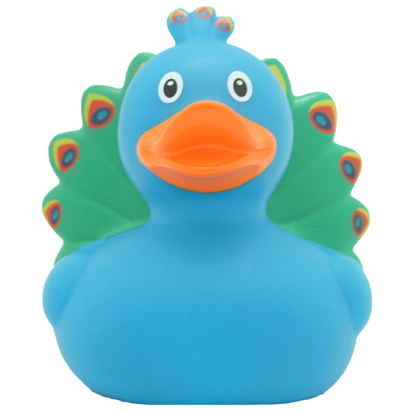 Peacock rubber duck