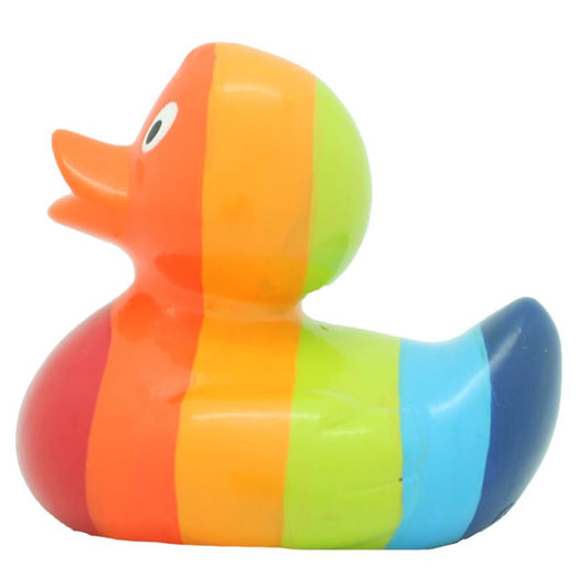 Couleurs arc-en-ciel de canard en caoutchouc