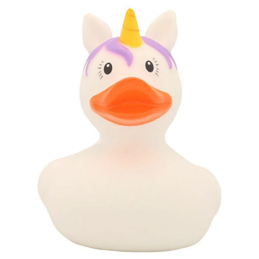 Licorne canard en caoutchouc, blanc