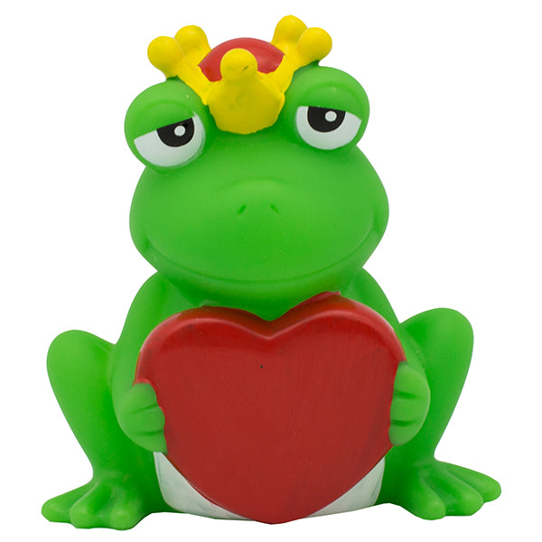 Sombo rubber duck frog with heart