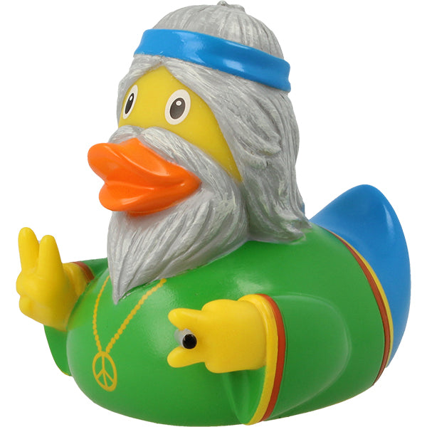 Sombo rubber duck hippie man