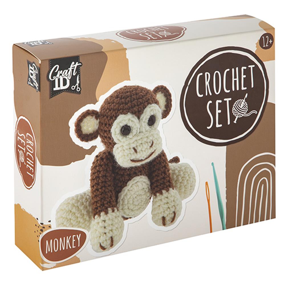 Crochet set monkey