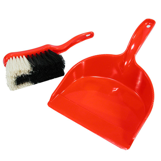 Small toy broom set, red