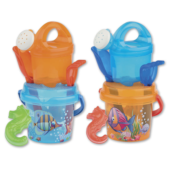 Androni Crazy Fish Sand Bucket Set 13cm, assorted