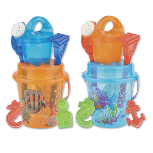 Androni Crazy Fish Sand Bucket Set 17cm, assorted