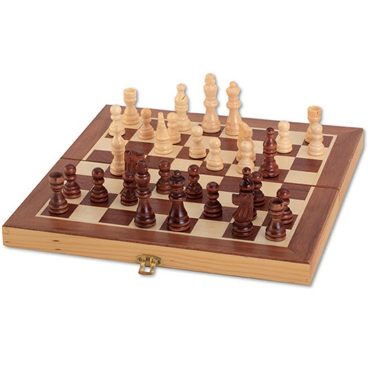 Coffret d'échecs en bois
