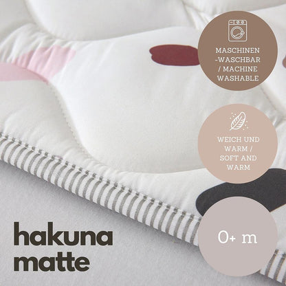 Tapis de jeu Hakuna Mat, Hygge, 1,27 x 1,27 m, Confetti