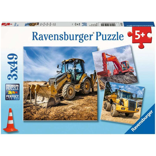 Ravensburger construction vehicles in action
