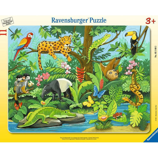 Animaux de Ravensburg dans la forêt tropicale