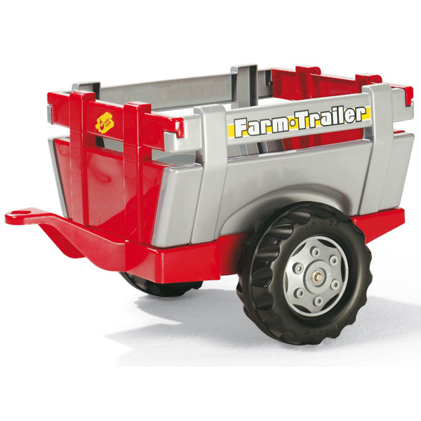 RollyToys rollyFarmer remorque, rouge/argent