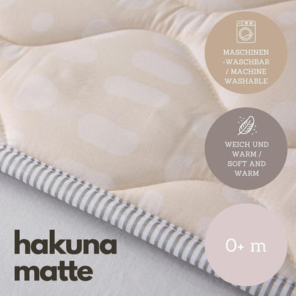 Tapis de jeu Hakuna Mat, Hygge, 1,27 x 1,27 m, beige