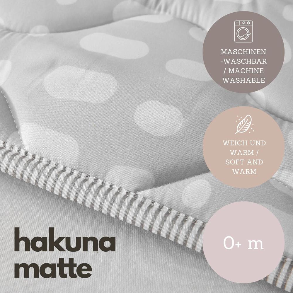 Hakuna Mat Play Mat, Hygge, 1.27 x 1.27 m, Grey