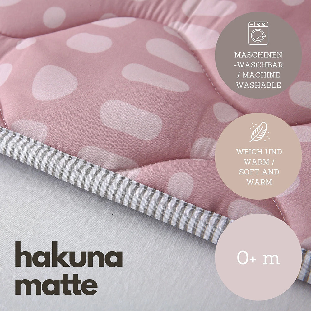 Hakuna Mat Play Mat, Hygge, 1.27 x 1.27 m, Blush