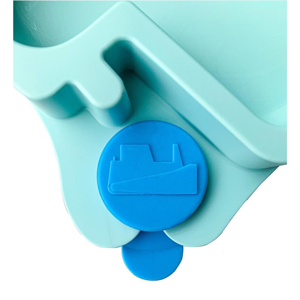 * Constructive Eating Baby Truck Plate, Teal