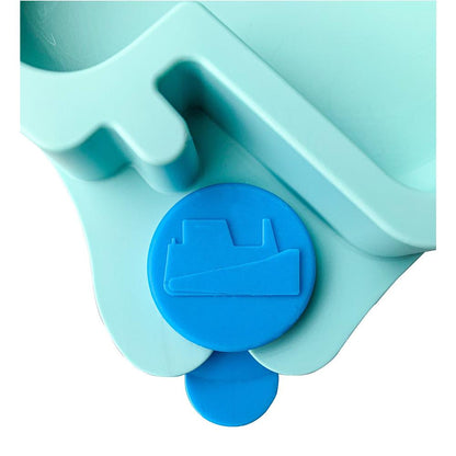 * Constructive Eating Baby Truck Plate, Teal