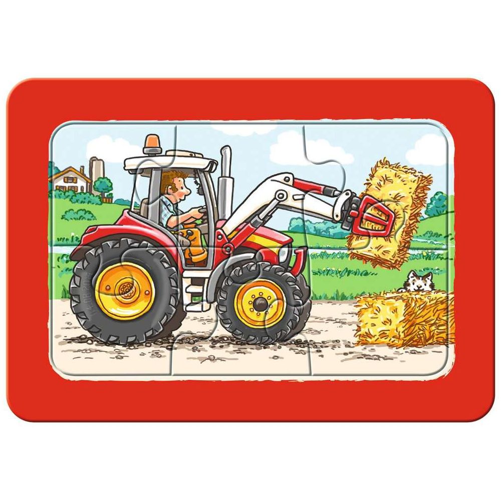 Ravensburger excavator, tractor and dump truck