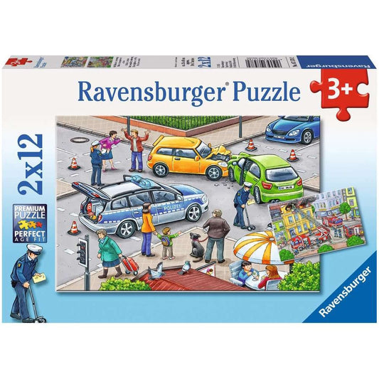Ravensburger On the road with blue lights