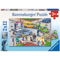 Puzzle Mit Blaulicht unterwegs, 2 x 12 Teile – Produktbild 1