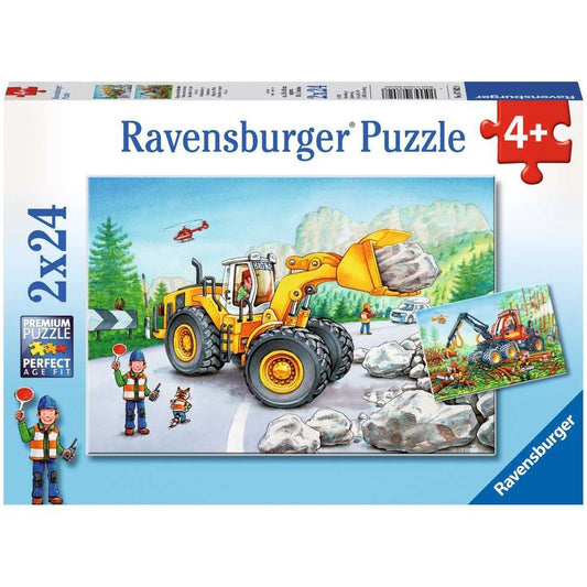 Excavatrice et tracteur forestier Ravensburger