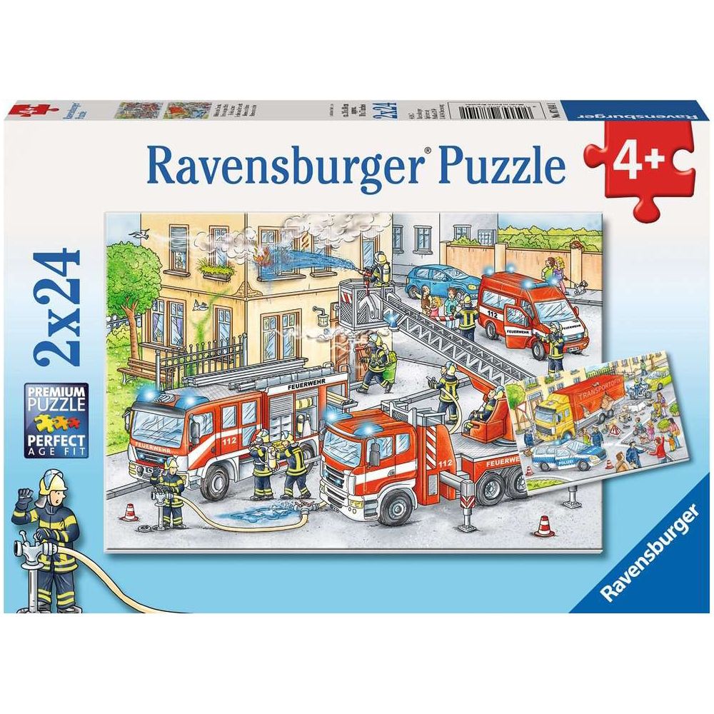 Puzzle Helden im Einsatz, 2 x 24 Teile