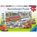 Puzzle Trubel am Bahnhof, 2 x 24 Teile – Produktbild 1