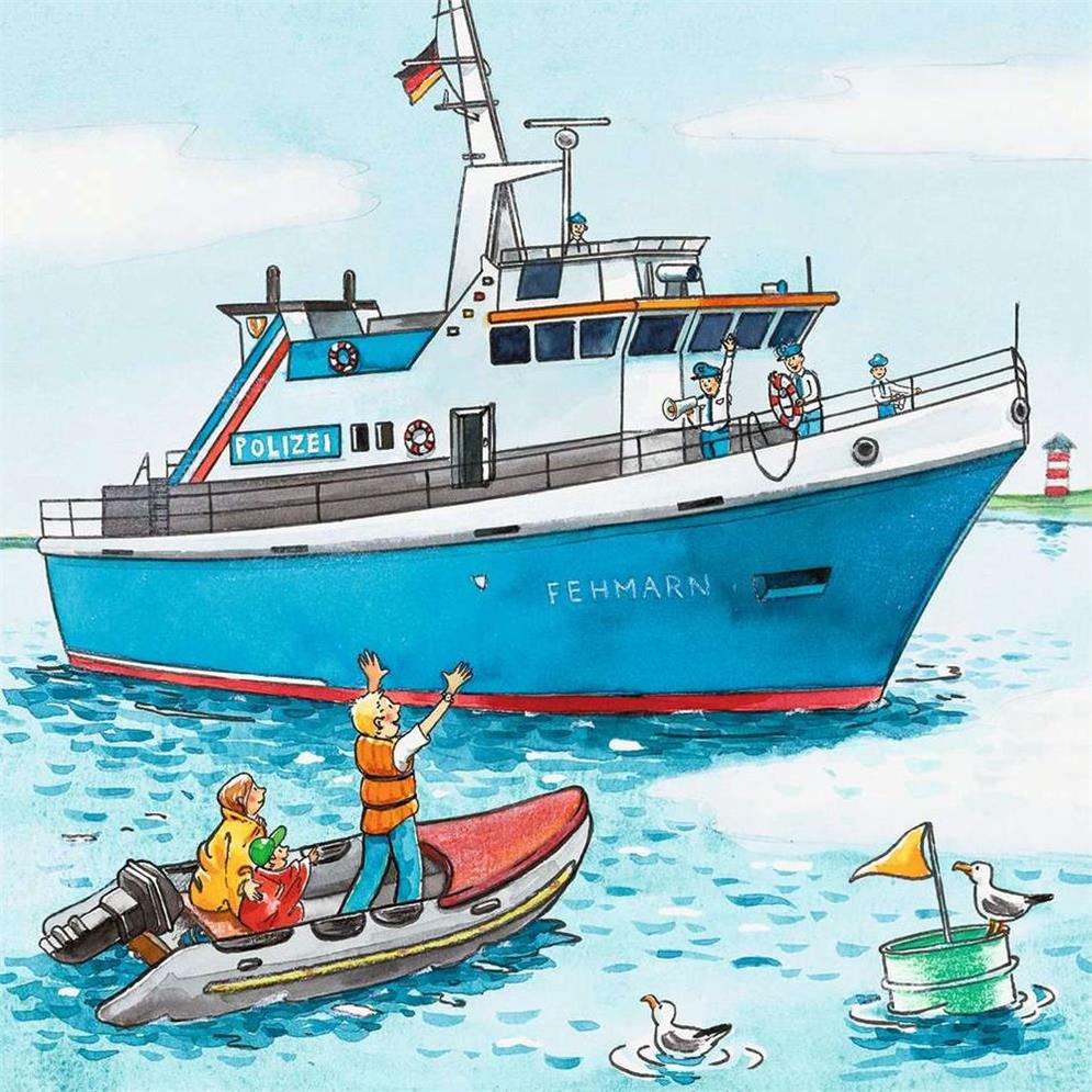Puzzle Polizeieinsatz, 3 x 49 Teile – Produktbild 3