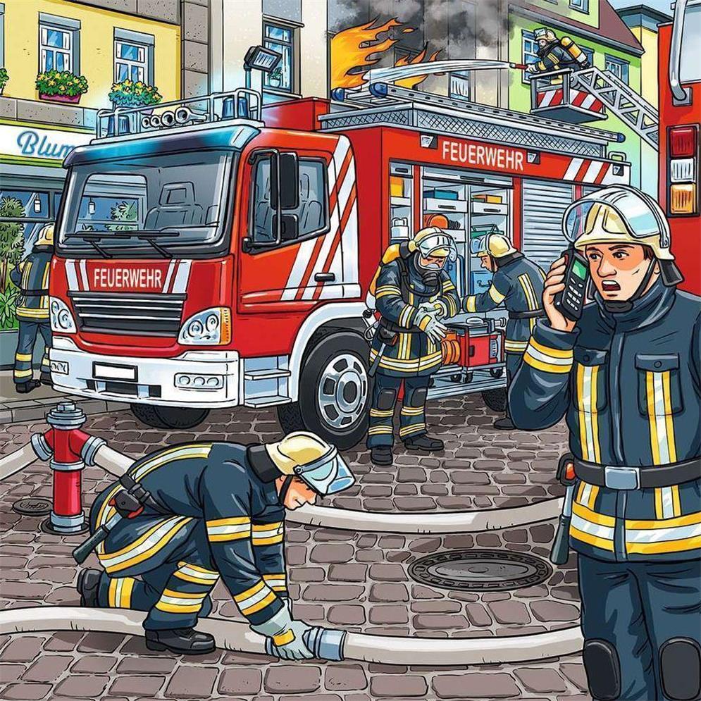 Puzzle Helfer in der Not, 3 x 49 Teile – Produktbild 2