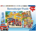 Puzzle Feuerwehreinsatz, 3 x 49 Teile – Produktbild 1