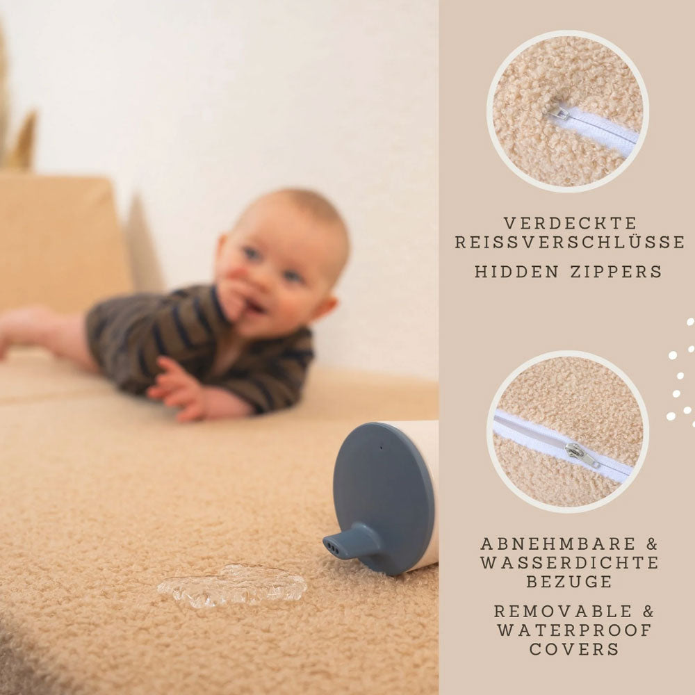 Hakuna Matte Kindersofa Teddy, modular, beige