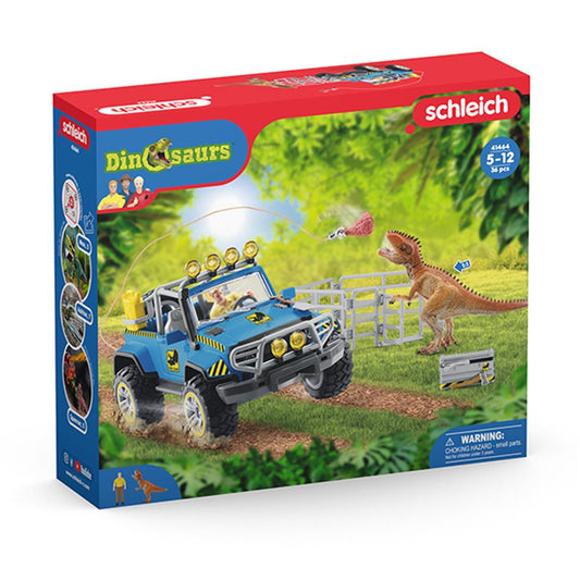 Schleich off-road vehicle with dino outpost