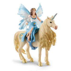 Schleich Eyela's ride on a golden unicorn