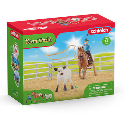 Schleich Team Roping mit Cowgirl