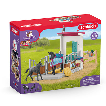 Box à cheval Schleich avec jument et poulain