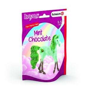 Chocolat à la menthe licorne de collection Schleich