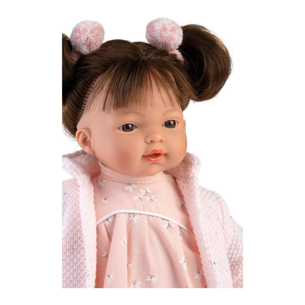 Babypuppe Vera brünett rosa 33cm