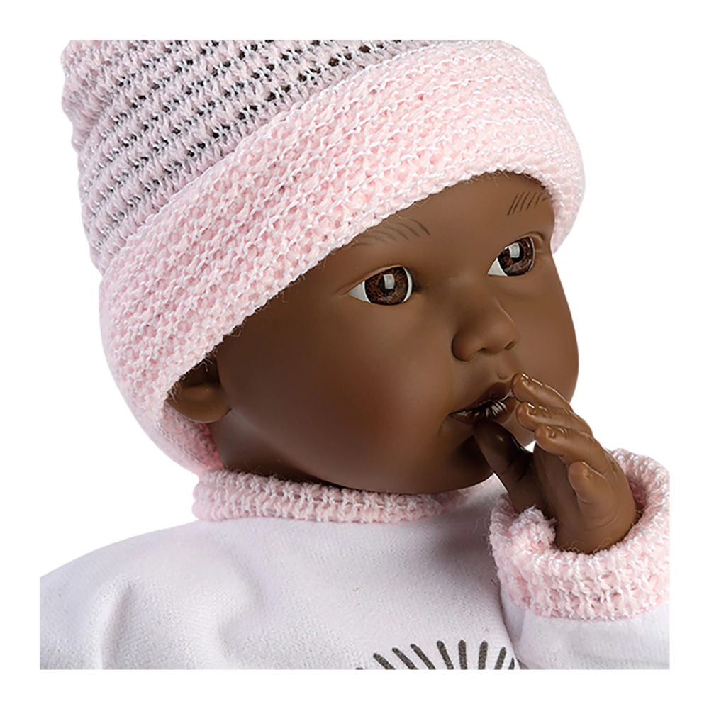 Llorens Babypuppe Cuquita dunkelhäutig, 30 cm