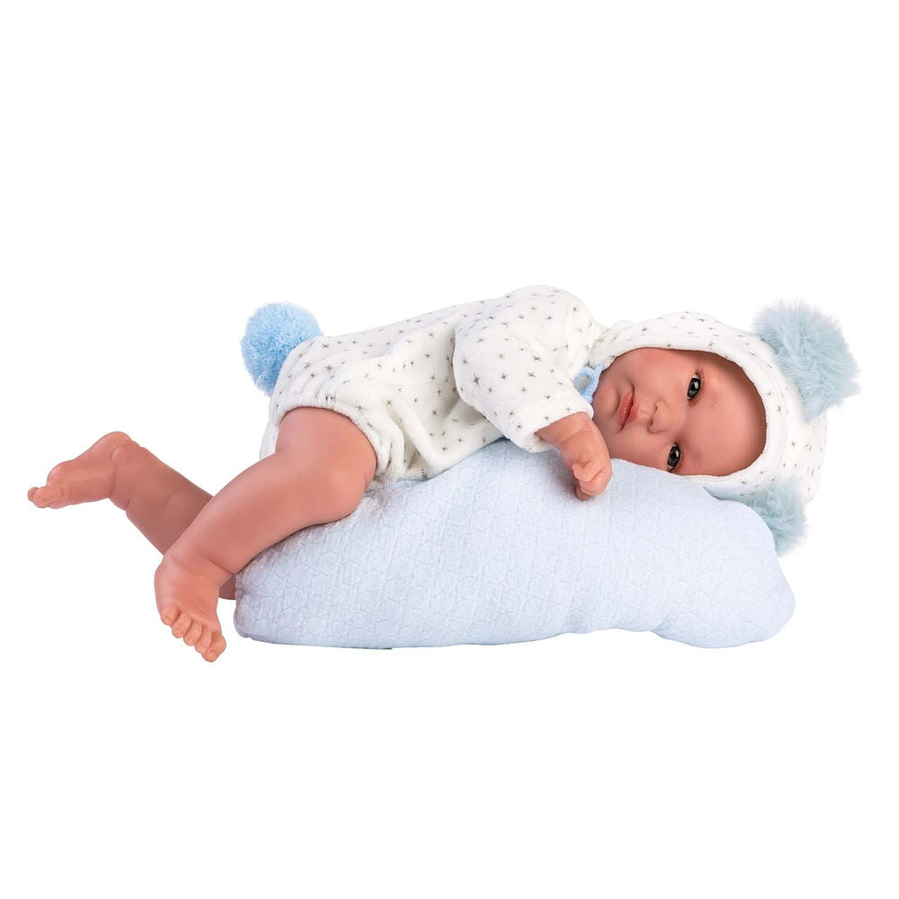 Llorens baby doll with swing tent blue 35cm