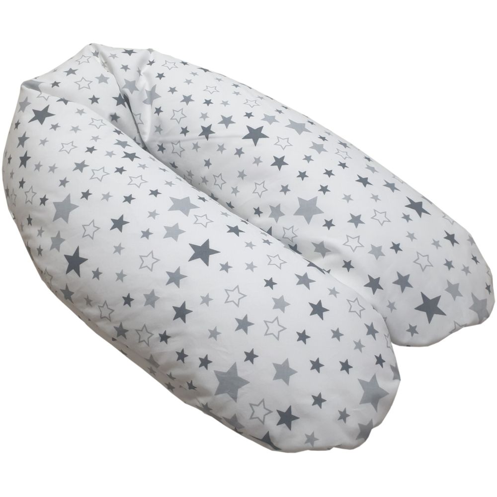 BISAL nursing pillow cover stars grey