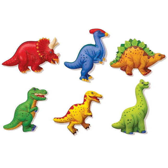 4m Fluorescent Dinosaur Plaster and Painting Set