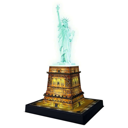 Ravensburger Statue of Liberty at night