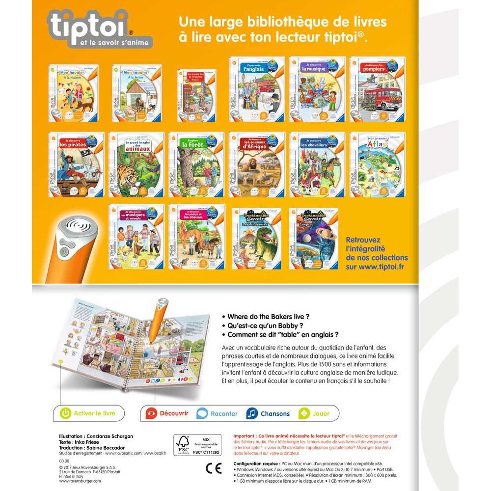 Ravensburger tiptoi® J'apprends l'anglai