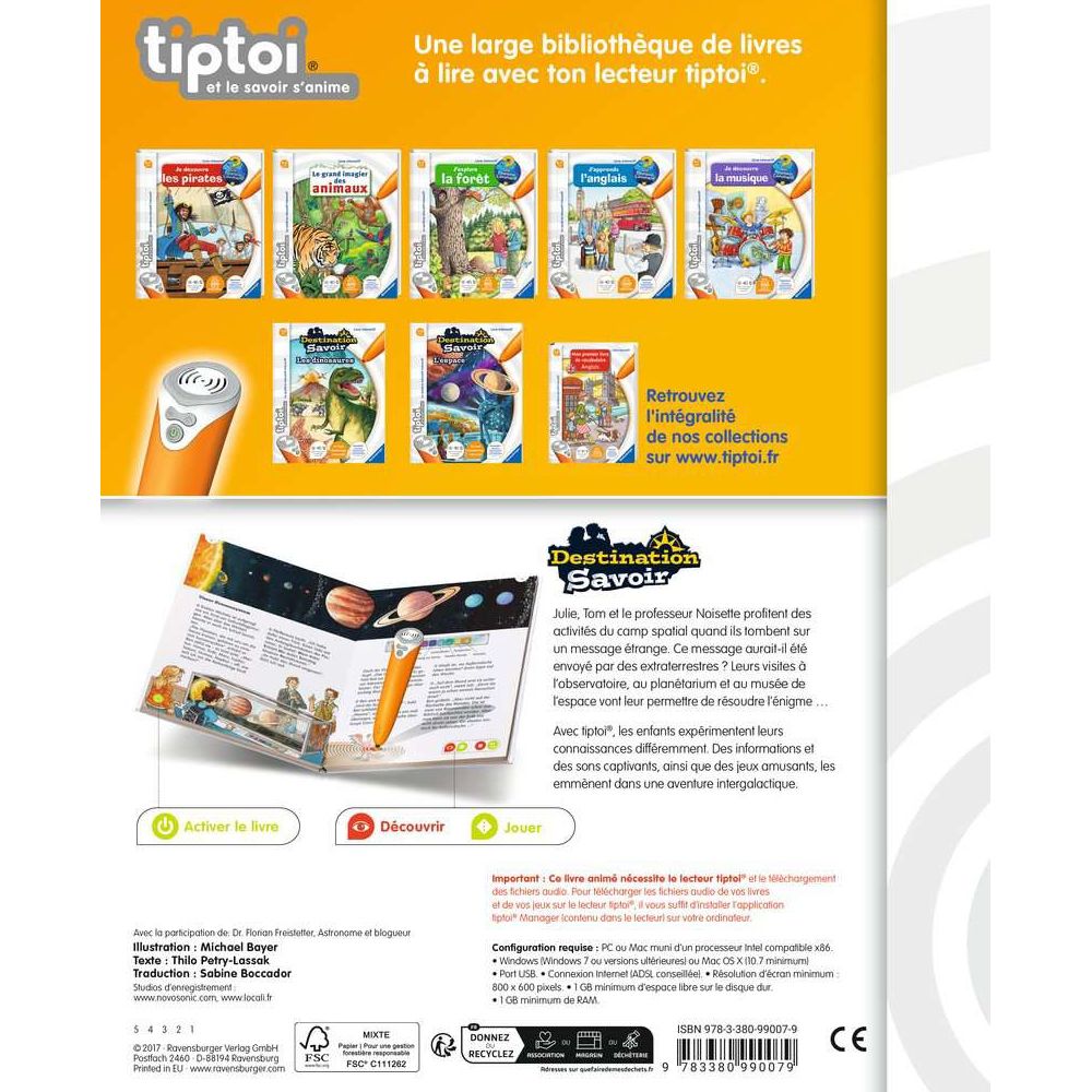 Ravensburger tiptoi® Destination Savoir L'Espace