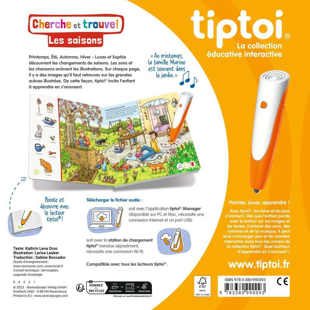 Ravensburger tiptoi® Cherche et Trouve Les saisons