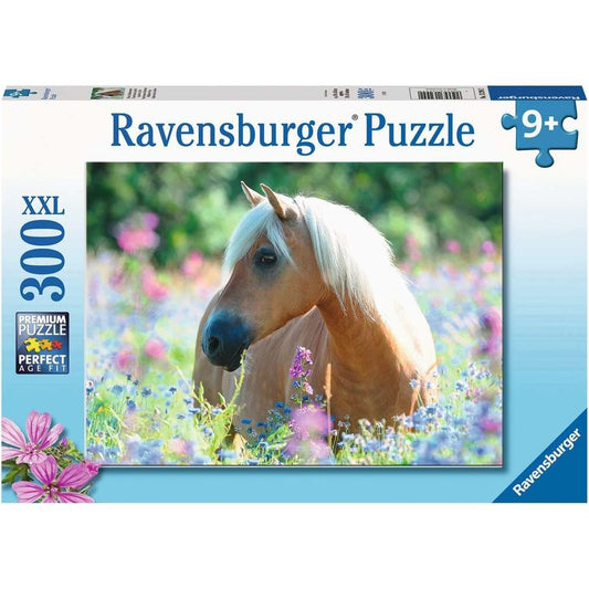 Ravensburger horse in a sea of ​​flowers