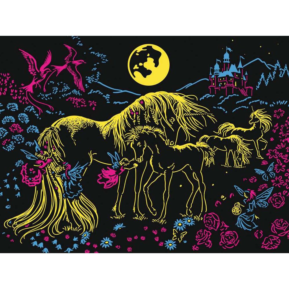 Puzzle Einhörner im Mondschein, 100 Teile