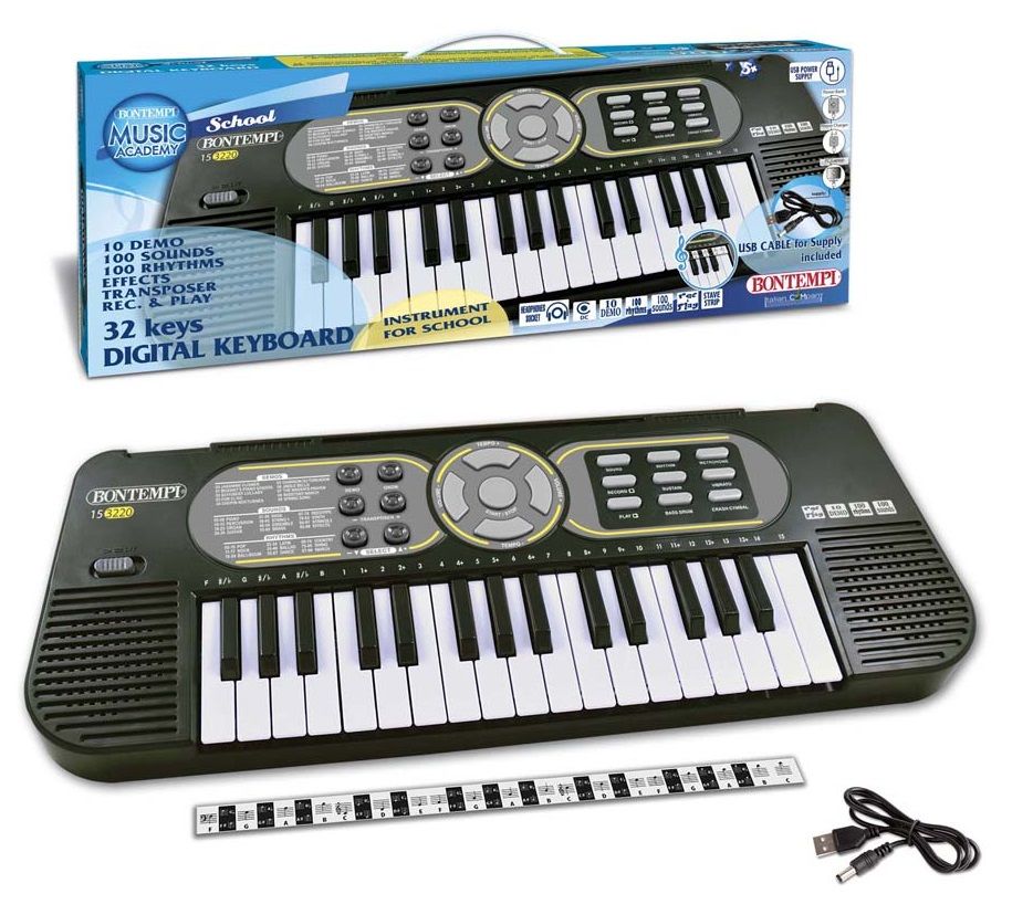 Bontempi Digitales Keyboard 32 Midi-Tasten (F-C)