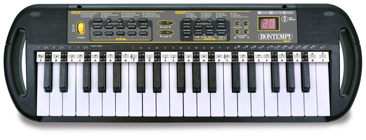 Bontempi Digitales Keyboard mit 37 Tasten