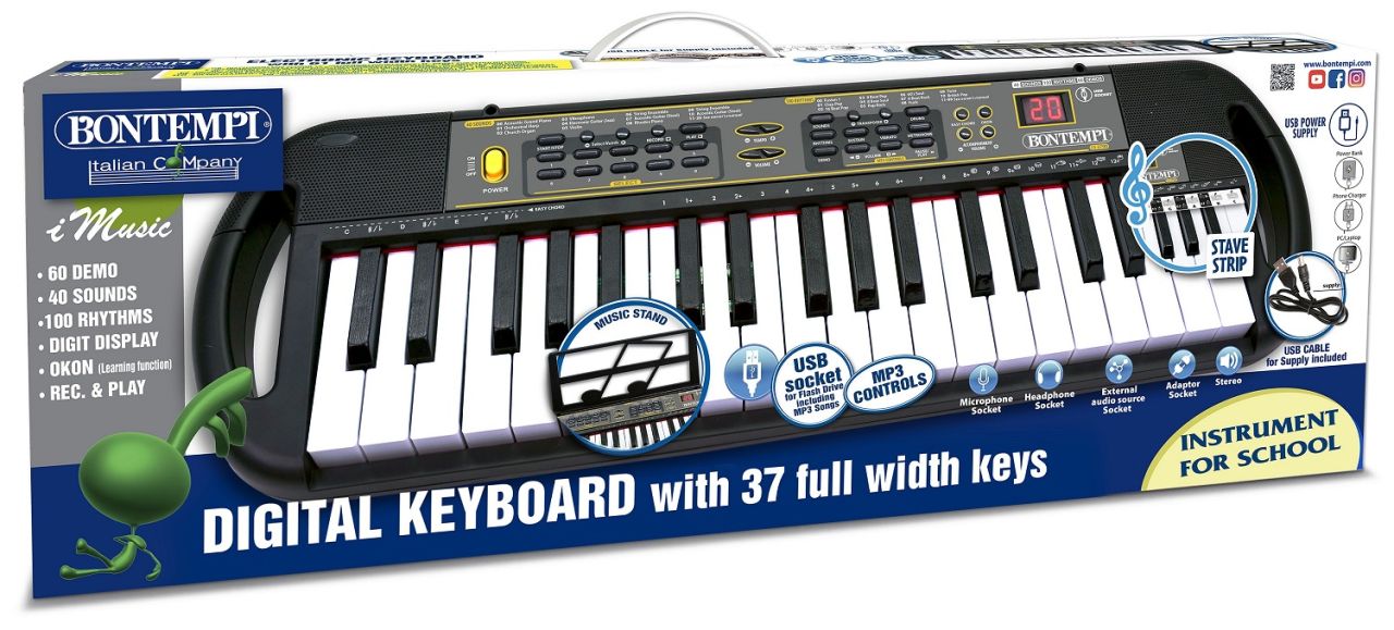 Bontempi Digitales Keyboard mit 37 Tasten